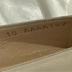 Salvatore Ferragamo Heels Beige Quilted Bow Size 10 Leather Classic Elegant Chic Photo 9