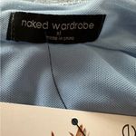 Naked Wardrobe  Blue Cowl Neck Halter Dress NEW Photo 3