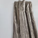 Little Mistress  Womens Sequin Dress 6 Gold Metallic Belt V Neck 3/4 Sleeve Maxi Photo 4