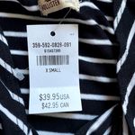 Hollister NWT Black And White Striped Wrap Dress Photo 5