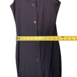 Pretty Little Thing  Dress Womens US 0 Black Ribbed Button Front Bodycon Midi Tank Photo 4