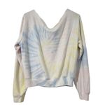 PINK - Victoria's Secret VS PINK Pastel Tie-Dye Off-Shoulder Crop Sweatshirt Photo 4