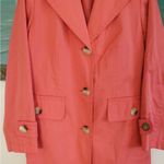 Gallery Peach  Trench Coat SZ Small Photo 5