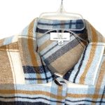 Urban Daizy  Oversized Plaid Flannel Button Down Shirt Jacket Shacket Photo 3