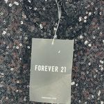 Forever 21  Full Sequin Floral Sleeveless Cross Back Retro Dress Photo 7