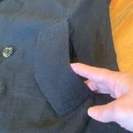 Love Tree Linen Blend Lightweight Casual Blazer Black Draped Front Women’s Small Photo 7