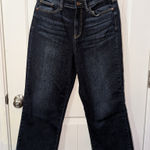 Judy Blue  High Rise Wide Leg Cropped Jeans W9/29 Dark Wash Photo 0