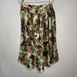 Ideology  Women’s Size 4P Silk Skirt Floral Tie Back High Low Petite Photo 4