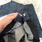 Tibi  Dark Wash High Rise Banded Waist Jeans Photo 8