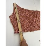 BP NORDSTROM Floral Crop Top SIZE 1X bohemian One-Shoulder smoke Tan Purple NWT Photo 10