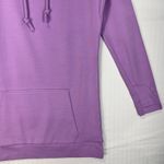 Lily & Lottie Purple Sweatshirt Tunic Dress Size Medium Funnel Neck Long Sleeve Photo 2
