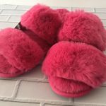 Pink Plush Slippers, Size 8 Photo 2