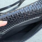 Bally Italian Leather Black Woven Medium Sized Shoulder Bag Photo 6