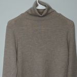 Thakoon Open Back Turtleneck Oatmeal Wool Sweater Womens Size Small Photo 4