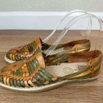 Boho Leather Woven made in Mexico Women's Loafers Brown Size 6.5 Photo 1