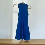 ZARA ✨ Lapel Collar Ribbed Royal Blue Sz Large Dress✨ Photo 11