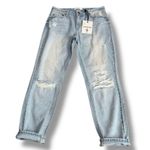 Pistola NWT Mid-Rise Distressed Boyfriend Jeans – Light Wash Size 27 Photo 1