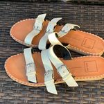 DV by Dolce Vit Dolce Vita white three buckle slip on sandals 8.5 Photo 2