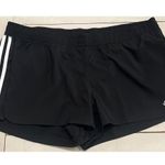 Adidas Shorts Athletic Pacer 3S Knit Shorts 3” Inseam AeroReady Womens XL Black Photo 2