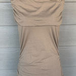 Lilla P Pima Cotton Ruched Sleeveless Top Size M Photo 0