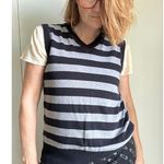 Vintage Y2K Sweaters Vest Stripes Size Medium Unisex Academia Preppy Blue Photo 0