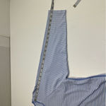 Lake Pajama Blue White Stripe Long Sleeve Pima Cotton Shirt Top Women's Size XXL Photo 5