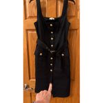 L'Agence Black & Gold Belted Dress - Size 4 (see pics and description) Photo 4