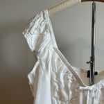 Wild Fable  Women's White Cap Sleeve Sweetheart Shirt - Size XL - NWT Photo 5