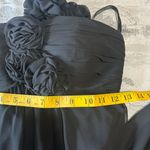 Bill Levkoff  Black One-Shoulder Gown with Floral Accent Photo 8