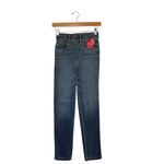 Spanx  XS Pull On Denim Straight Leg Jeans Vintage Indigo Stretch Photo 3
