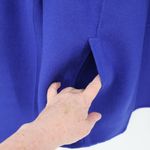 Talbots Cobalt Blue Wool Open Front Blazer Jacket Womens Office Corporate Size M Photo 5