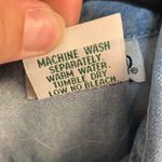 Capezio Vintage 80’s  Denim Button Down Dress with Lace Size S Photo 3