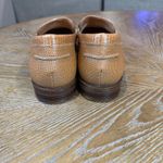 Brioso Frisco Lizard Embossed Leather Loafers Brown Slip On Size 10 Photo 4