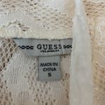 Guess ‎ ivory Gamilla lace mock neck top small new Photo 4