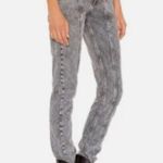 Isabel Marant Etoile Pantalon Hominy Gray High Waist Acid Stone Wash Jeans 38 4 Photo 11