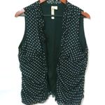 Adiva XL Black White Dot Fitted Frill Top Plus Size 16 Photo 1