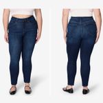 New Warp + Weft High Rise Skinny Jeans Indigo Stretch Denim Size 12 / Size 31 Blue Photo 5