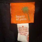 Hearts of Palm Embroidered Floral Denim Jacket Women's Size S Dark Blue Cotton Black Photo 1