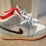 Jordan  sneakers light blue, white, red Photo 0