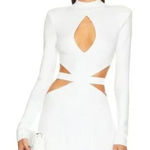 Michael Costello NWT  x REVOLVE Jalene Mini Dress in White Small Photo 0