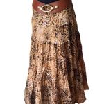 Inc international Concept Tiered Cotton Maxi Skirt, Sz M (Belt sold separately) Photo 5