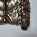 Athleta Womens Lofty Metallic Bronze Down Puffer Jacket sz XS Photo 1