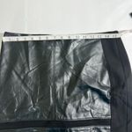 White House | Black Market  Faux Leather Pencil Skirt Size 4 Black Stretch Photo 8