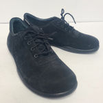 Birkenstock Footprints Women's Black Suede Lace Up Shoe EU 40 US 9 Narrow Photo 0