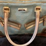Gucci GG emerald blue and gold handbag Photo 1