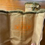 Y2K DESTROY Spain Buckle Boots Glam Stomper Style Boots Faux Fur 38 (US 7.5) ❤️🎀 Tan Photo 12