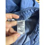 Vintage Bill Blass Denim Christmas Shirt XL Embroidered Snowflakes Polar Bear Blue Photo 7