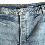 Old Navy  O.G. Straight High-Rise Distressed Denim Cutoff Jean Shorts Dahlia Wash Photo 5