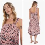 Natalie Martin 💕💕 Jasmine Dress ~ 100% Silk Lotus Print Champagne Medium M NWT Photo 1