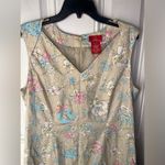 Oscar de la Renta Oscar By  sleeveless floral dress size 16 women’s colorful Photo 4